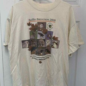 Vintage Baillie Birdathon T-shirt - White - Sz. N/A